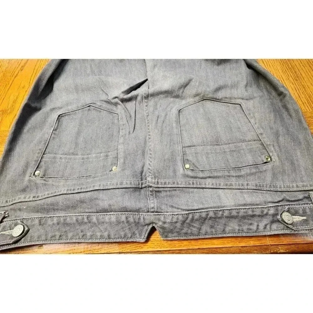 Old Navy Gray Denim Jeans Plus Size 20, Inseam 31" - Picture 3 of 6